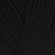 Пряжа ALIZE “Lana Gold“ 240м./100г. черный шерсть 50%. акрил 50% Чёрный (60) фото
