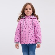 Куртка для девочки, цвет розовый/ласточки, рост 80-86 см фото