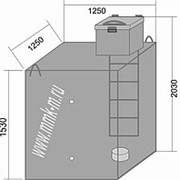 Кессон металлический прямоугольный 4,0х1200х1200х2030 мм.