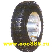 Пневматическое колесо с ниппелем для тележек и тачек PR-1401 8“ x 2.50-4 фото