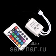 Беспроводной дистанционный контроллер RGB светодиодных лент LED Strip с ИК пультом на 24 кнопки 6A 86341