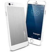 Чехол-накладка SGP Aluminum Fit для iPhone 6/6s Satin Silver (SGP10947) фотография
