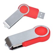 USB flash-карта “Swing“ (8Гб),красная,6х2,3х1см,металл,пластик фото
