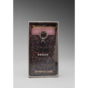 Силиконовый чехол для iPhone 4G, Juicy Couture Glitter I-Phone Case in Black фото