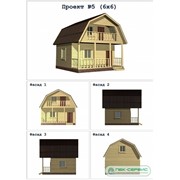Дом деревянный брусовой 6*6