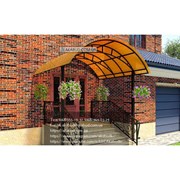 Козырек для дома из поликарбоната S3 фото