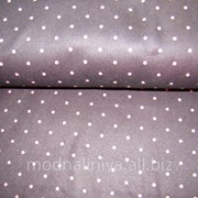 Ткань пальтовая кашемир двухсторонняя (розовый/черный в розовый горошек)