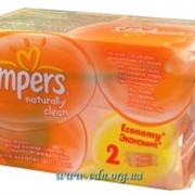 Салфетки Pampers 128шт NATURALLY CLEAN