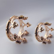 Серебряное кольцо с позолотой “Корона“ от WickerRing фото