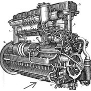 Двигатель 3Д6 фотография
