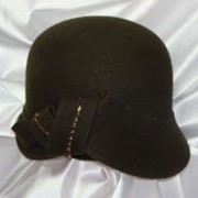 Шляпка женская с резными полями (хаки)