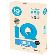 Бумага цветная IQ color БОЛЬШОЙ ФОРМАТ (297х420 мм), А3, 80 г/м2, 500 л., пастель, кремовая, CR20 фотография