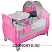 Детский манеж-кровать Lionelo Sven Plus розовый фото