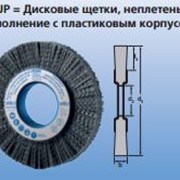 Дисковые щетки, неплетеные RBUP Исполнение с пластиковым корпусом фото
