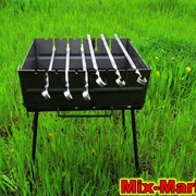 Мангал - чемодан на 6 шампуров фото