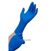 Сверхпрочные латексные перчатки,синие,Gloves. фото