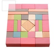 Набор кубиков средний (34 детали) окрашенный (пленка)