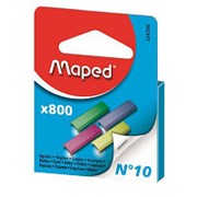 Скобы для степлера №10 MAPED цветные (2-20 лист) 800 шт в уп. европодвес