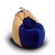 Кресло-груша (сине-желтая) фото