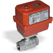 Кран никелированный шаровой Neptun Bugatti Pro Ду 15 Ру 40 электр фото