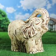 Садовая фигура “Слон“, шамот, 40*30*56 см фотография