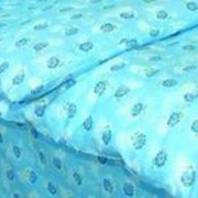 Ткань постельная Ситец 90 гр/м2 80 см - Цветы на ярко-голубом/S385 SHS фотография
