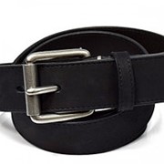 Чёрный женский ремень из нубука фото