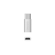Адаптер Deppa micro USB - USB-C алюминий серебро 73114 фотография