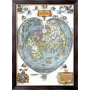 Картина Древняя карта мира, Неизвестен фото