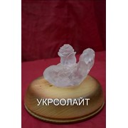 Скульптура из кристаллической соли “Роза на ладони“ фото