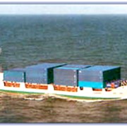 Перевозки грузов морские контейнерные фотография