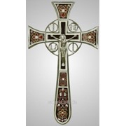 Крест напрестольный №4-1 мальтийский эмаль никель фотография
