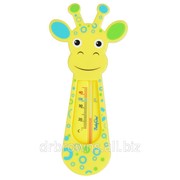 Термометр для ванны жёлтый жираф фото