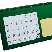 «Вечный» настольный календарь с линейкой и бумажным блоком