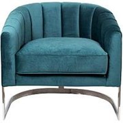 Кресло велюр сине-зеленый 77*70*71см (TT-00001938)