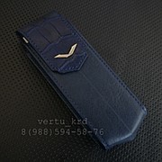 Чехол для телефона Vertu Signature S Design синего цвета фото