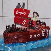 Торты детские - торт пират , торт пират на корабле Торты на заказ в Кременчуге, Полтавская область