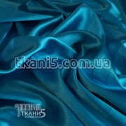 Ткань Стрейч Тафта атлас ( голубой ) 3700