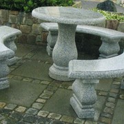Мебель садово-парковая гранитная фото