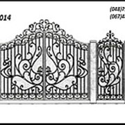 Эскиз ворот ВК 014 фото