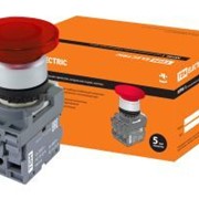 Кнопка грибовидная МРМ1-11R (LED) в сборе d40мм/24B 1з+1р красная TDM ELECTRIC SQ0747-0034 Кнопка грибовидная МРМ1-11R(L фото