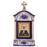 Икона Святой Матроны Гжель фотография