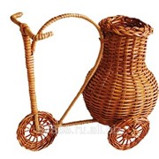 Велосипед из бамбука с кувшином (15*H16), арт. 61514