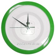 Часы пластиковые д. 29 см зеленые