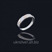 Серебряное кольцо Зебра фото