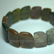 Браслет из яшмы (квадратный закругленный) фото
