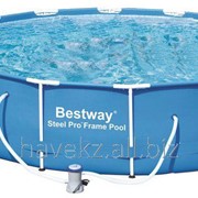 Круглый каркасный бассейн Bestway #56061 Steel Pro Frame Pool, (366см x 1.00см) фотография