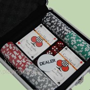 Покерный набор на 100 фишек с номиналом ГД5/100 фото