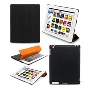 Чехлы для планшетов Melkco iPad HD/iPad2, Slimme Cover Type, Carbon Fiber Pattern (APIPA2PUSC1BECF) фотография