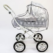 Универсальный дождевик для детской коляски, с окном, ПВХ